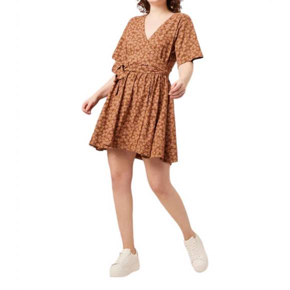 NEW KNOWN SUPPLY kalen dress in spice pop floral - Picture 1 of 3